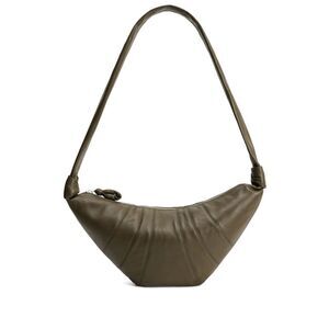 Lemaire Men Croissant Medium Leather Shoulder Bag